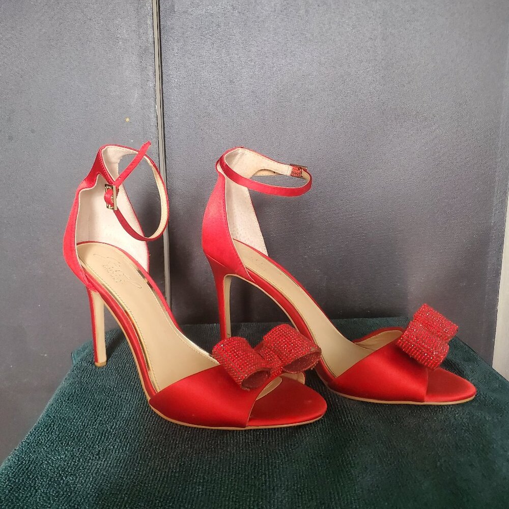 Red Jewel Badgley Mischka Stilletos
